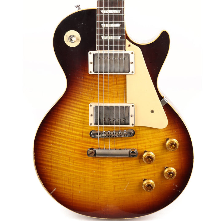 Gibson Custom Shop 1959 Les Paul Reissue Kindred Burst Fade Heavy Aged Made 2 Measure