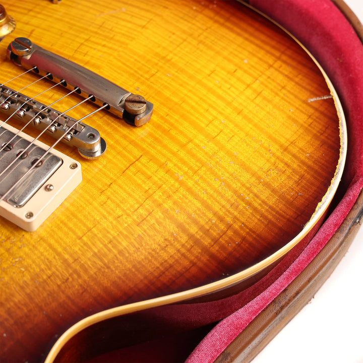 Gibson Custom Shop 1959 Les Paul Reissue Kindred Burst Fade Heavy Aged The Music Zoo