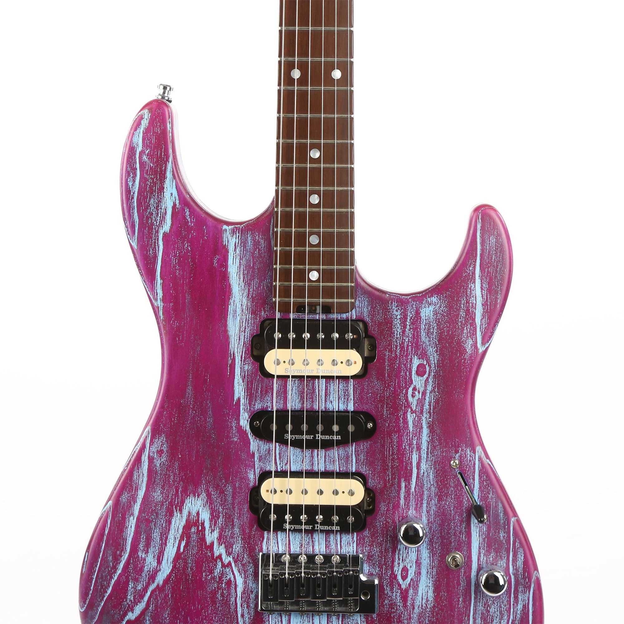 ESP Custom Shop Snapper Driftwood Indigo Purple and Blue Filler