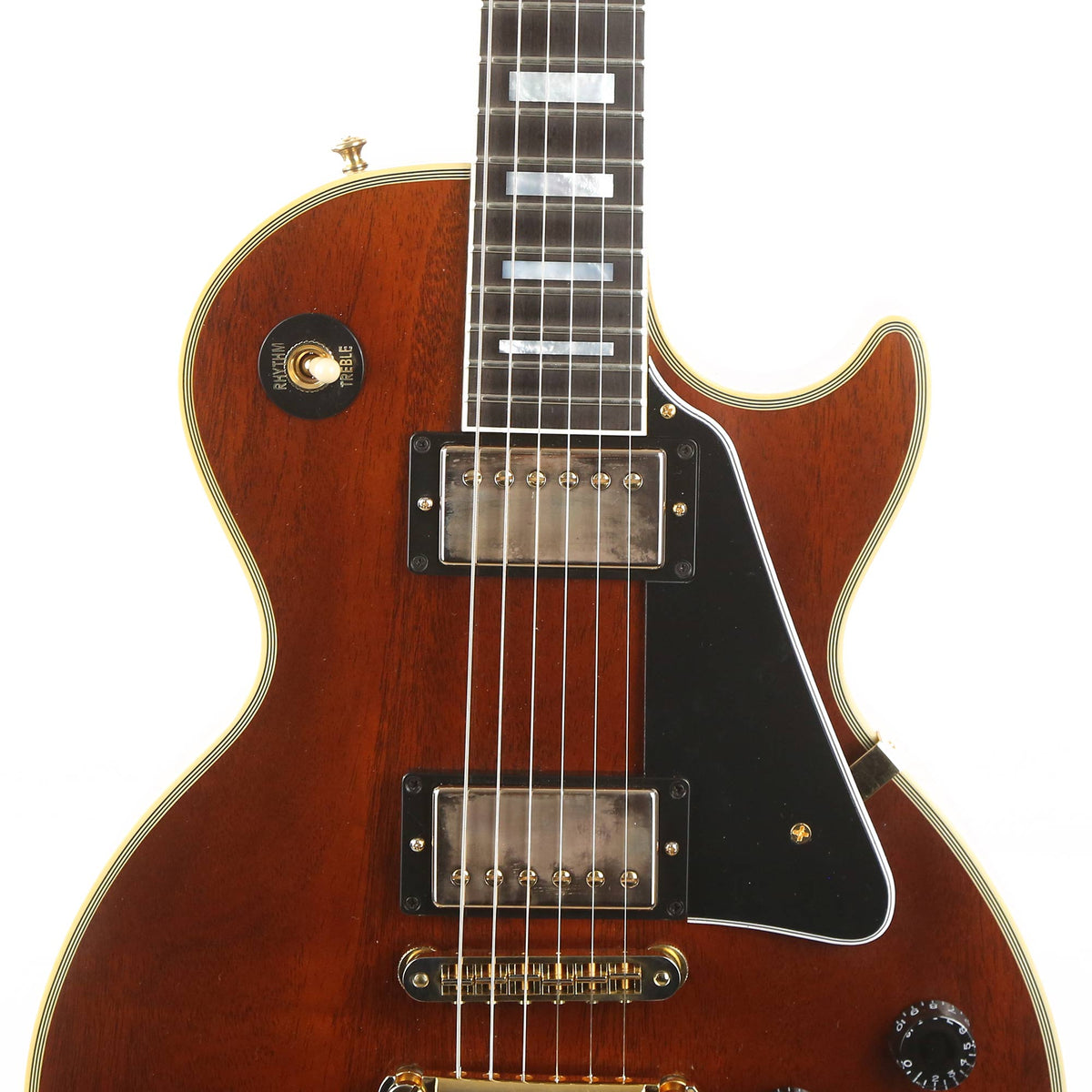 Gibson Custom Shop Les Paul Custom Mahogany Top Walnut Stain Made 2 Measure 2020 — 6