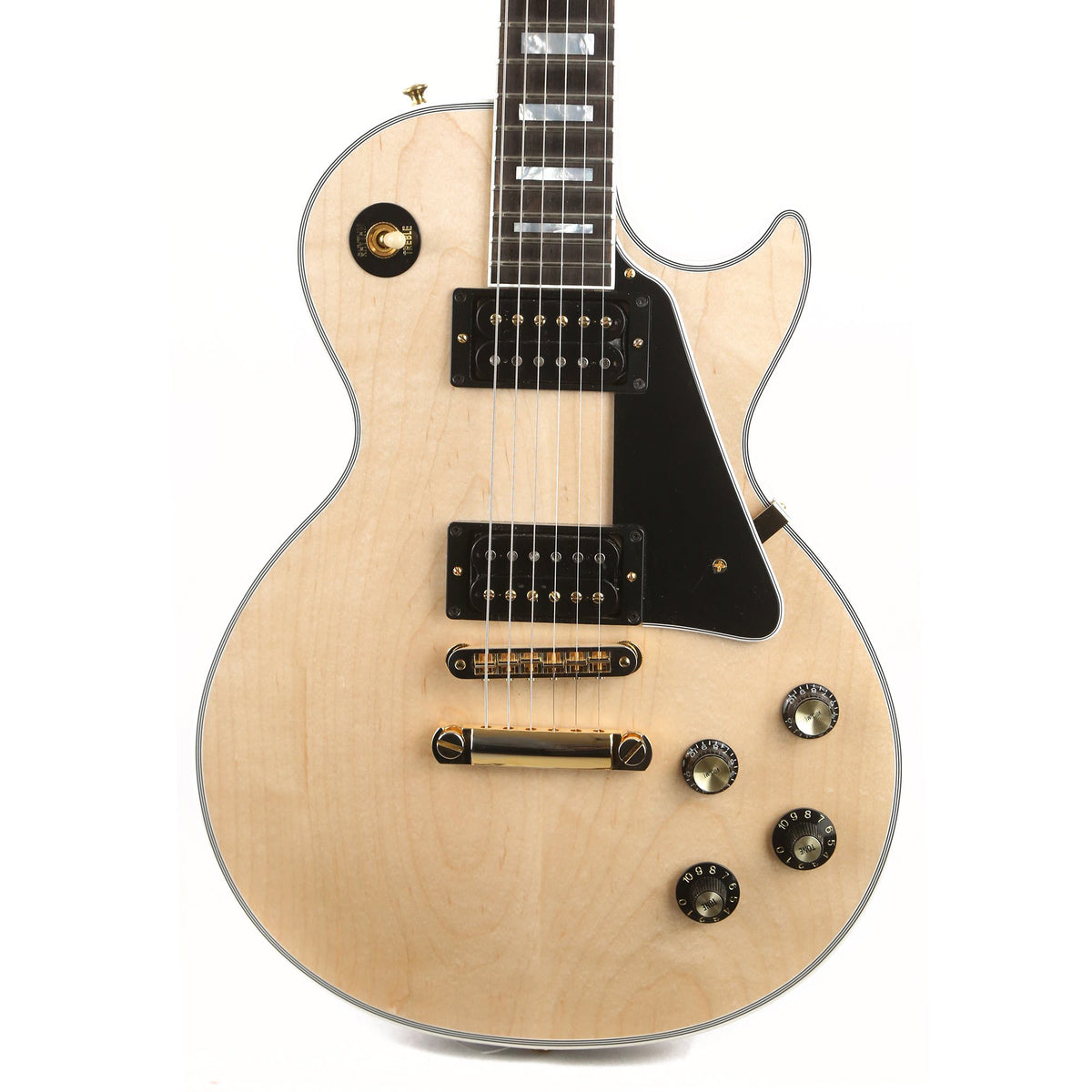Gibson Custom Shop Les Paul Custom Natural Top Ebony Body Made 2 Measure 2020 — 1