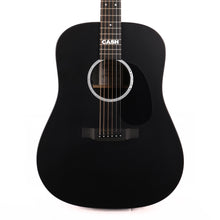 Martin DX Johnny Cash Acoustic-Electric Jett Black Top Crack As-Is
