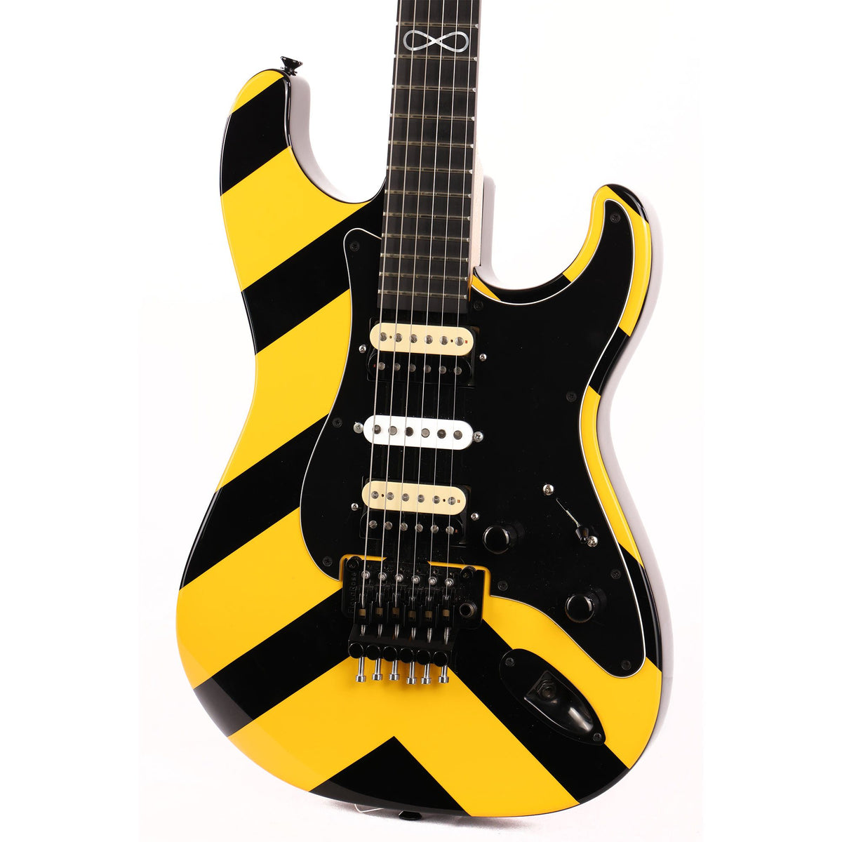 GJ2 Glendora Black and Yellow Graphic Guitar — 7