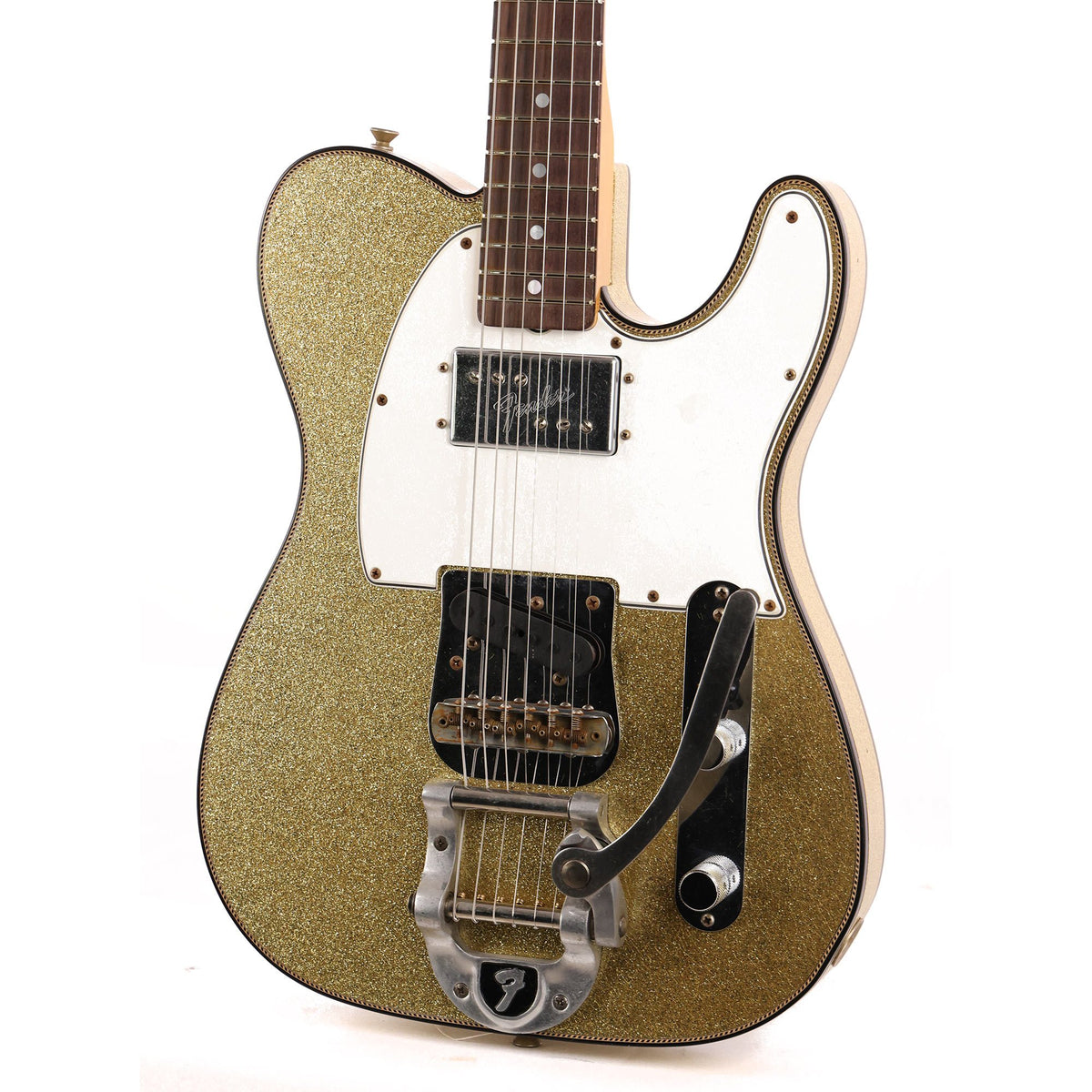 Fender Custom Shop Limited CuNiFe Telecaster Custom Gold Sparkle 2021 — 7