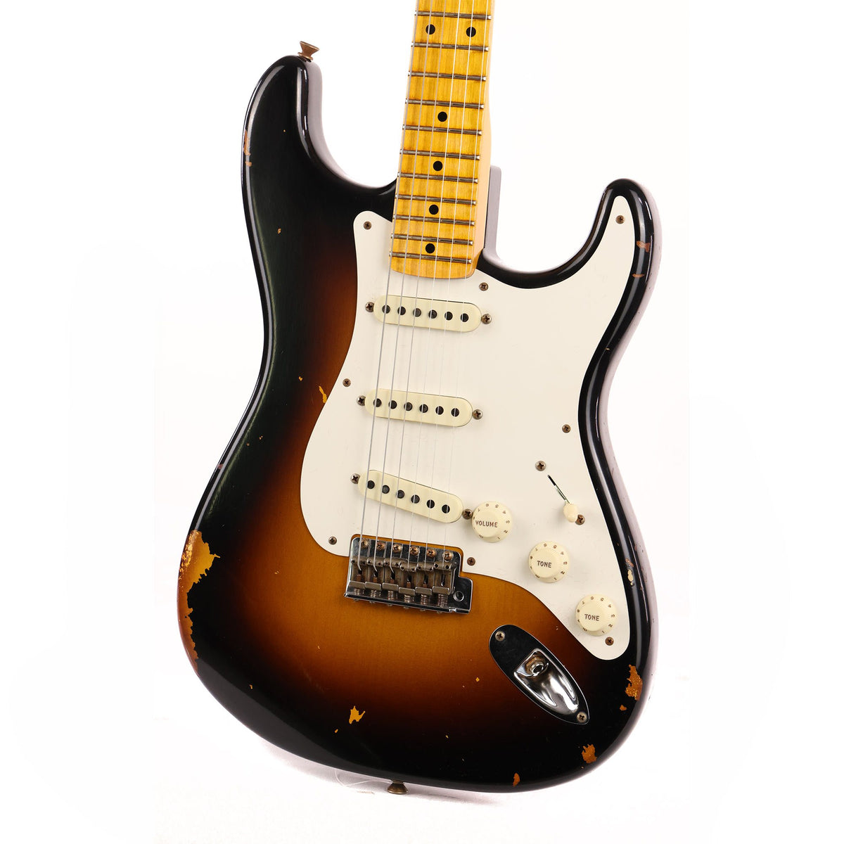 Fender Custom Shop Limited '57 Stratocaster Relic Wide Fade 2-Tone Sunburst 2021 — 6