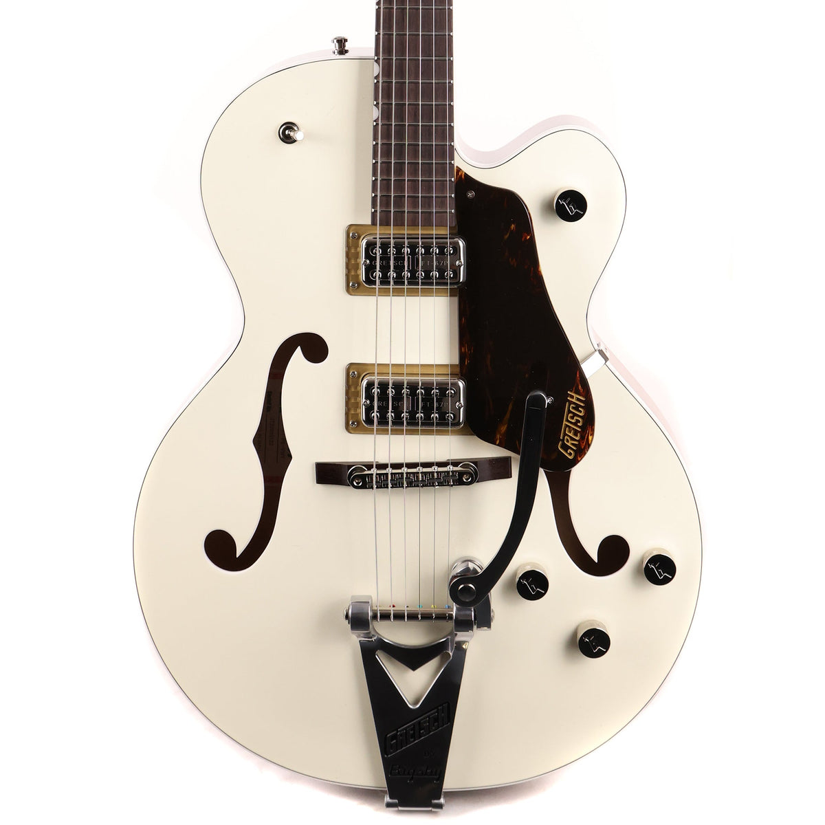 Gretsch G6118T PE Anniversary 2 Tone Vintage White Walnut Stain — 1