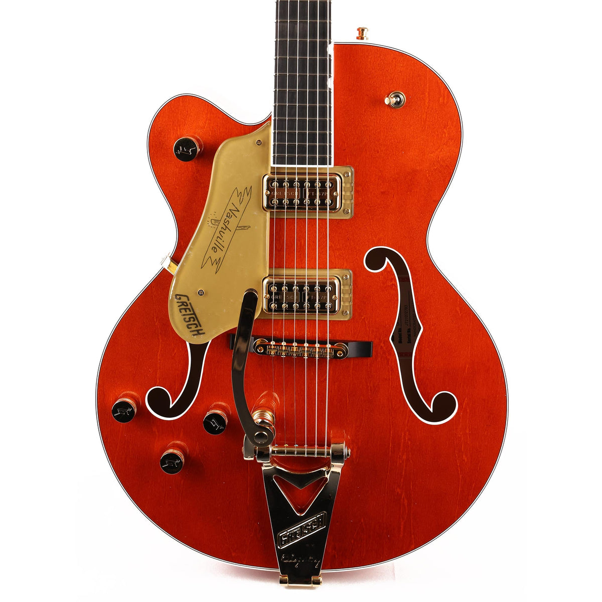 Gretsch G6120TG-LH Players Edition Nashville Left-Handed Orange Stain — 1