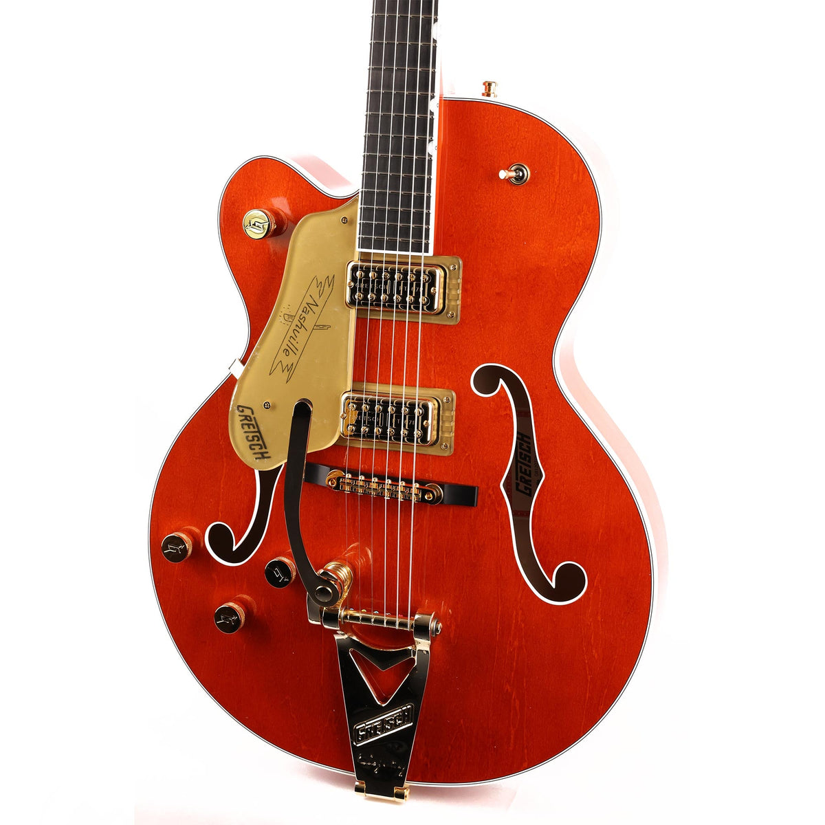 Gretsch G6120TG-LH Players Edition Nashville Left-Handed Orange Stain — 7