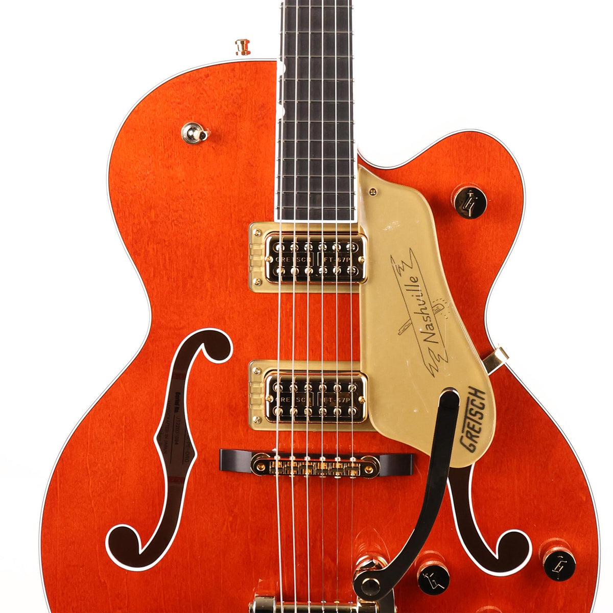 Gretsch G6120TG Players Edition Nashville Orange Stain — 6