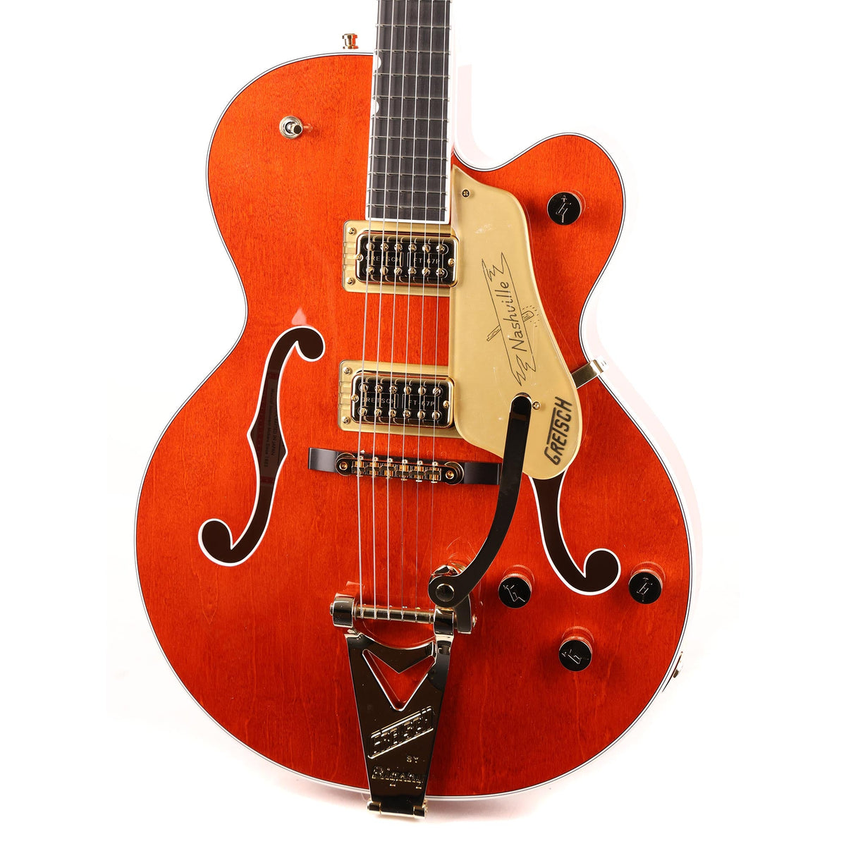 Gretsch G6120TG Players Edition Nashville Orange Stain — 7
