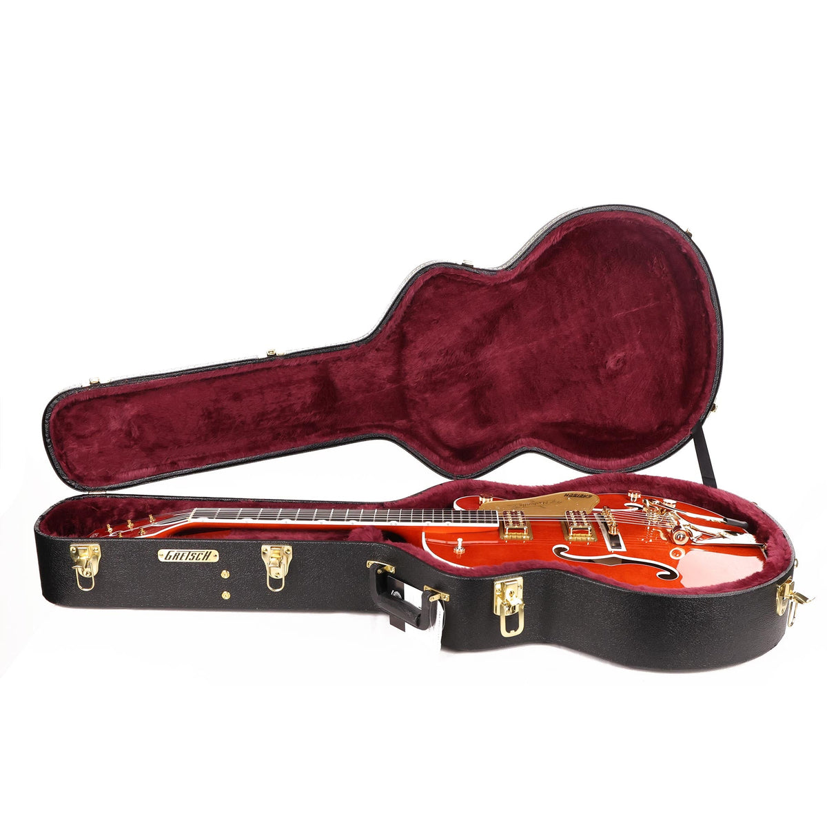 Gretsch G6120TG Players Edition Nashville Orange Stain — 8
