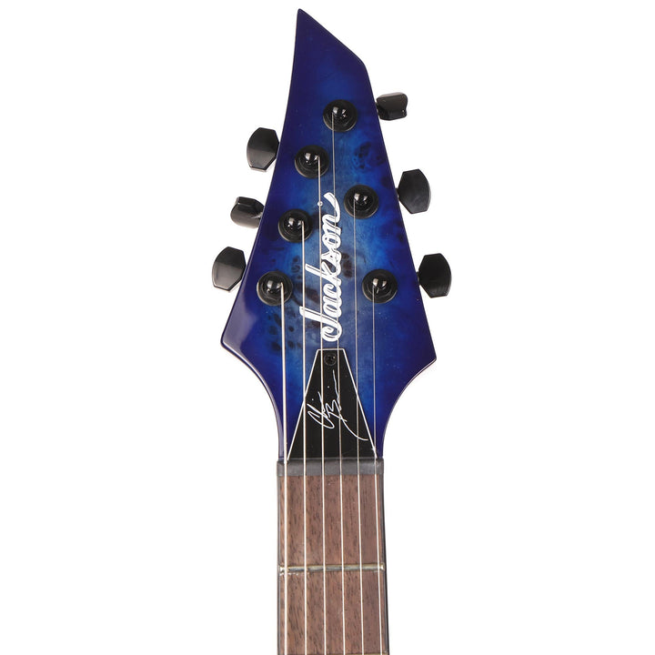Jackson Pro Series Chris Broderick Signature Soloist HT6P Transparent Blue Used