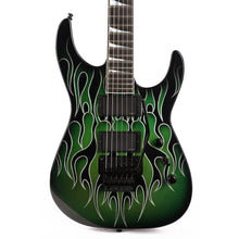 Jackson Custom Shop Dinky DK1 Metallic Green Ghost Flames 2019