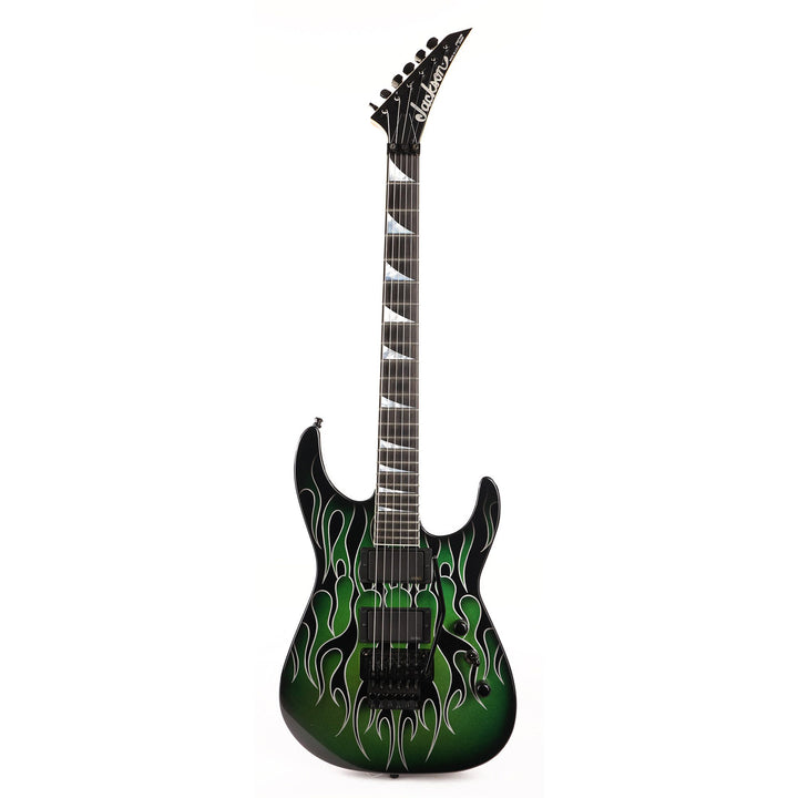 Jackson Custom Shop Dinky DK1 Metallic Green Ghost Flames 2019
