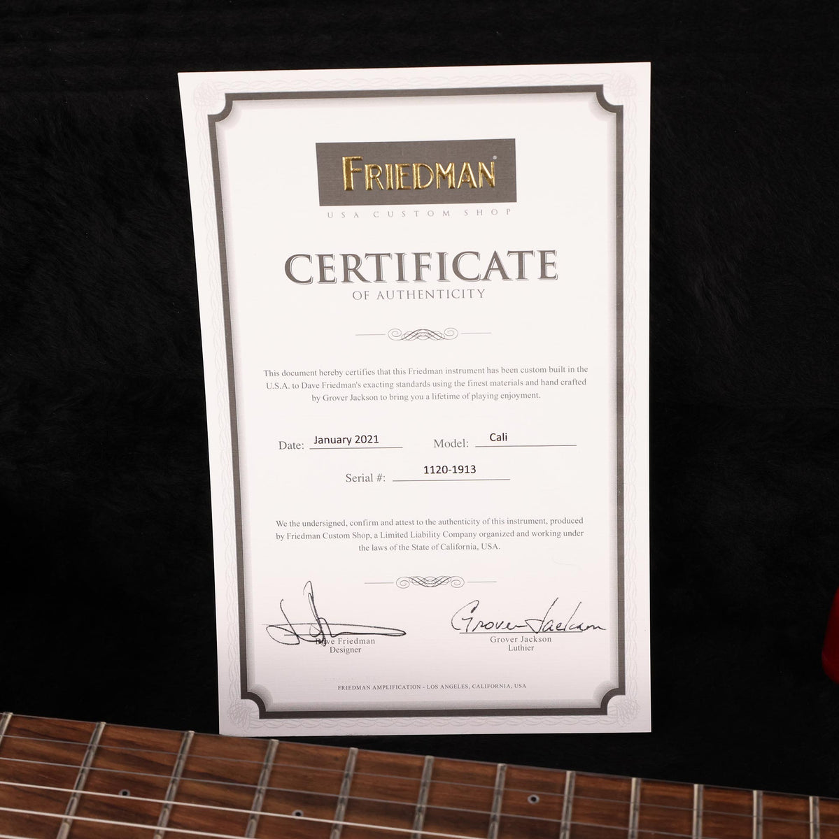 Friedman Cali Aged Relic Red Guitar 2021 — 11