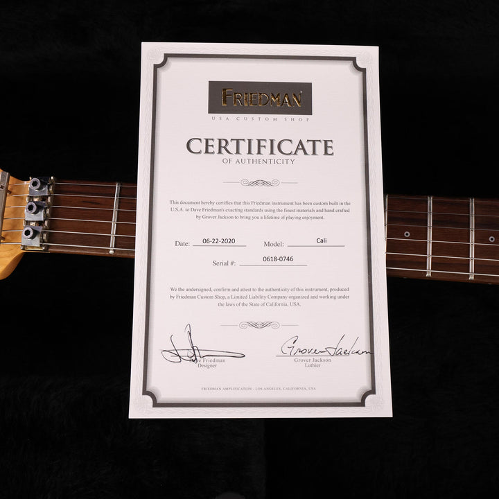 Friedman Cali Aged Relic Black Guitar 2020