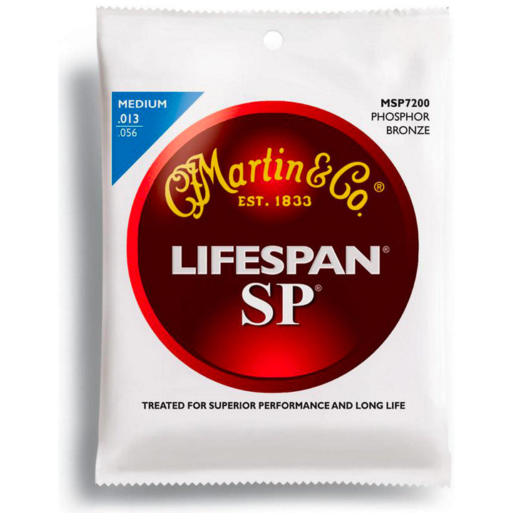 Martin SP Lifespan Phosphor Bronze Acoustic Strings (Medium 13-56)