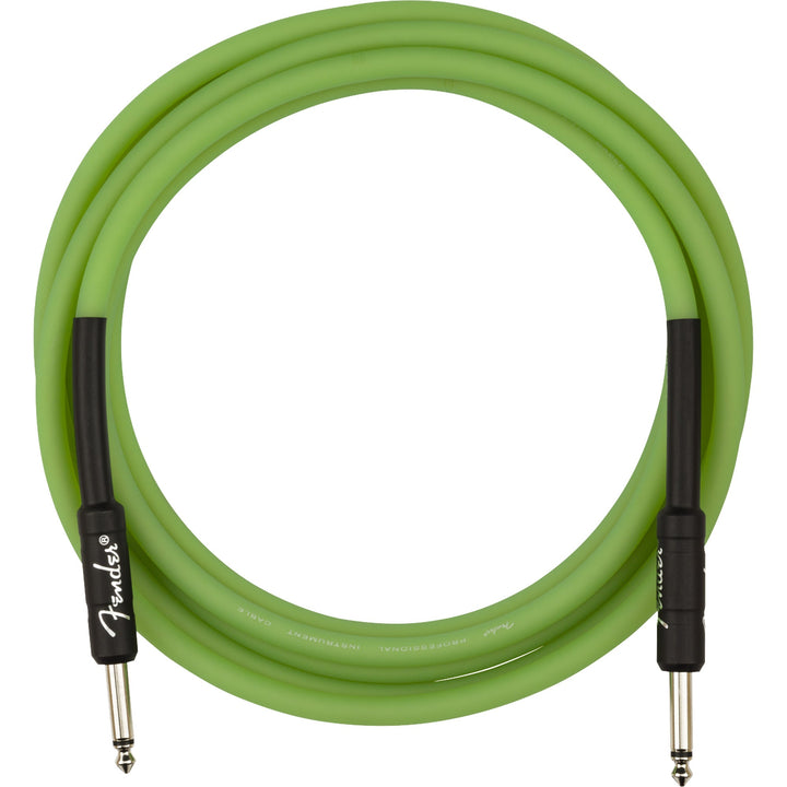 Fender Professional Series Glow in the Dark Cable Green 10 Feet