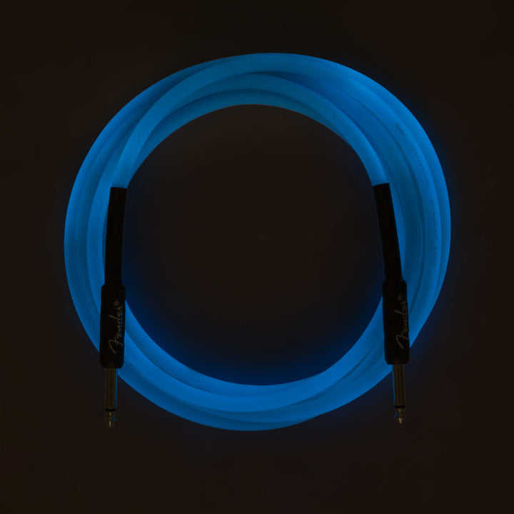 Fender Professional Series Glow in the Dark Cable Blue 18.6 Feet