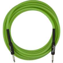 Fender Professional Series Glow in the Dark Cable Green 18.6 Feet