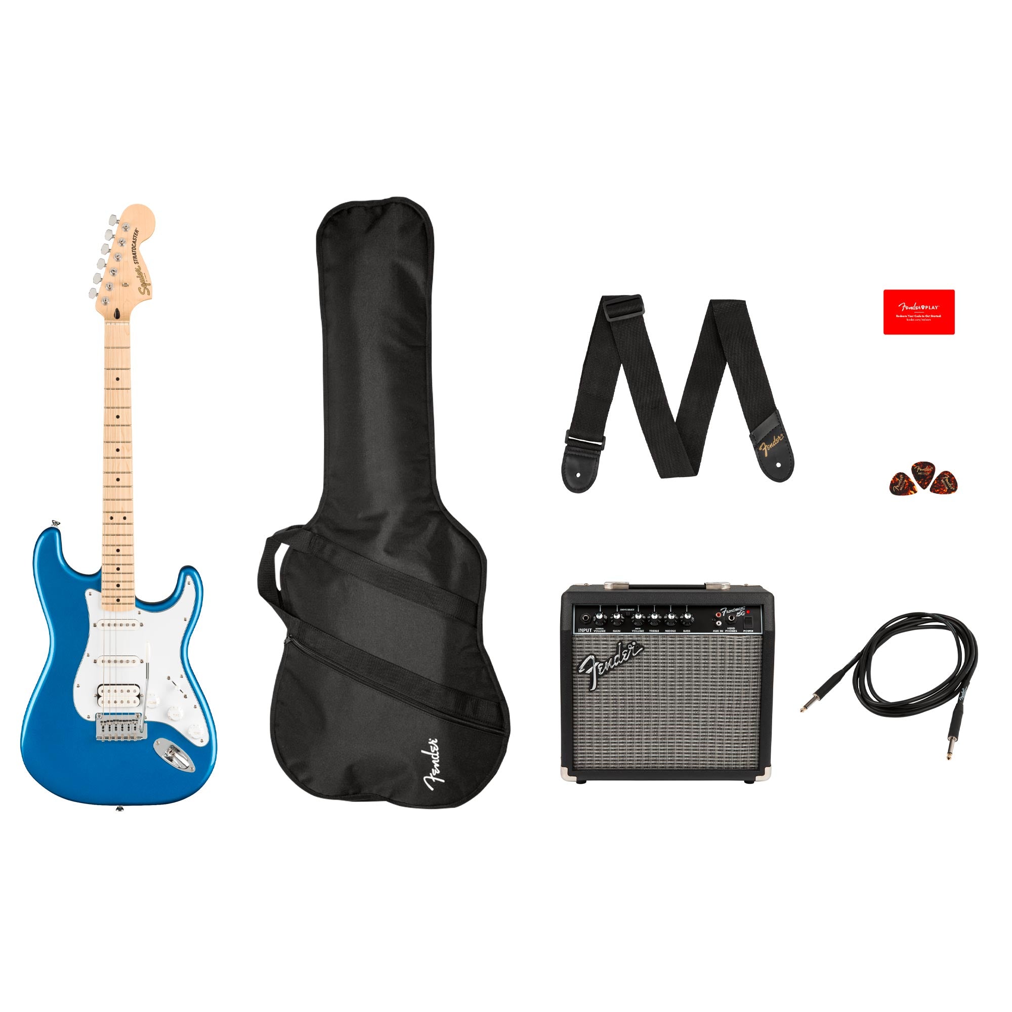 Squier Affinity Series Stratocaster HSS Pack Lake Placid Blue
