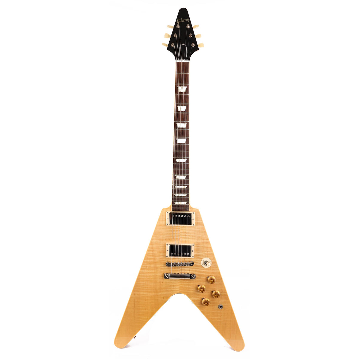 2013 Gibson Custom Shop Flying V Standard Flame Top Natural — 2