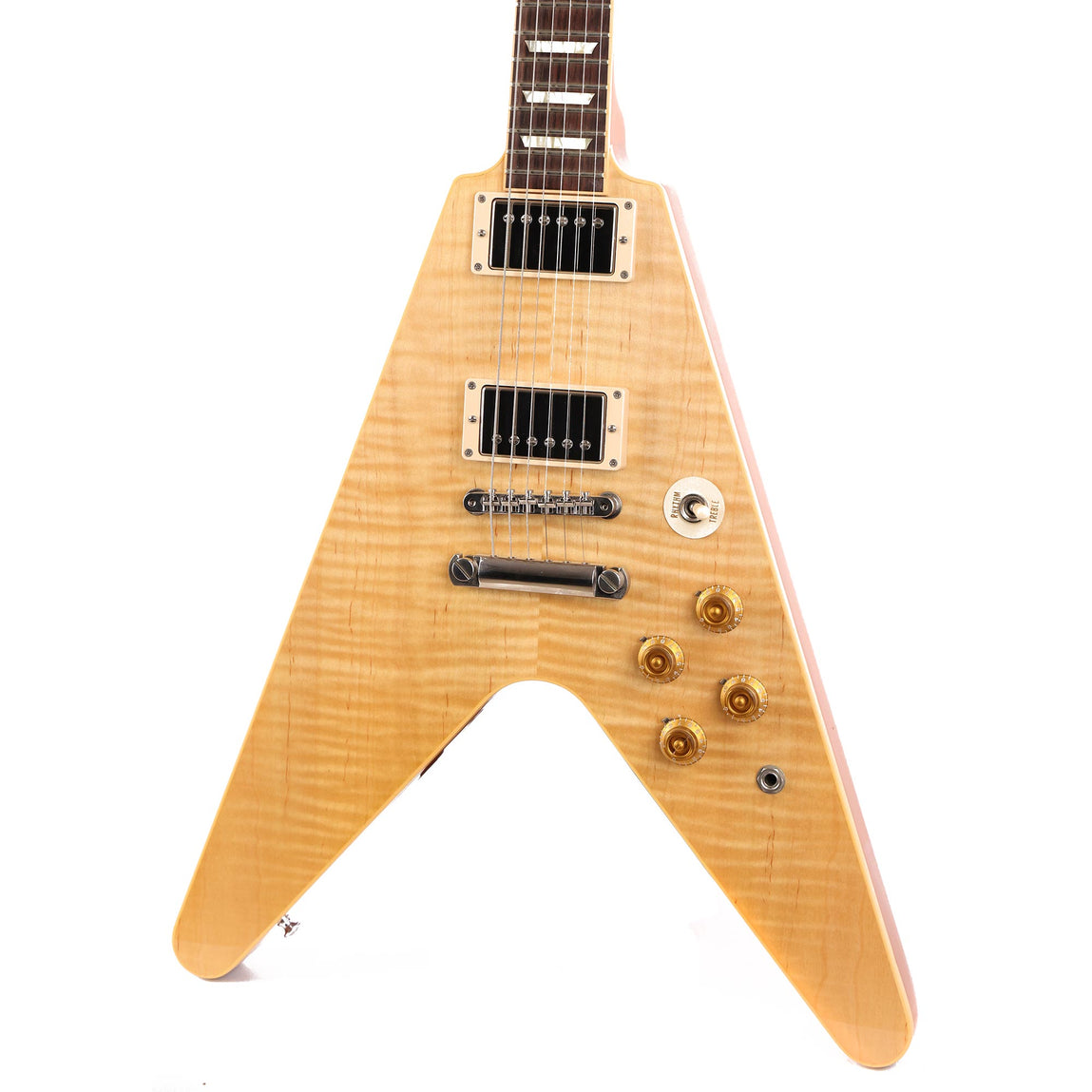 2013 Gibson Custom Shop Flying V Standard Flame Top Natural | The