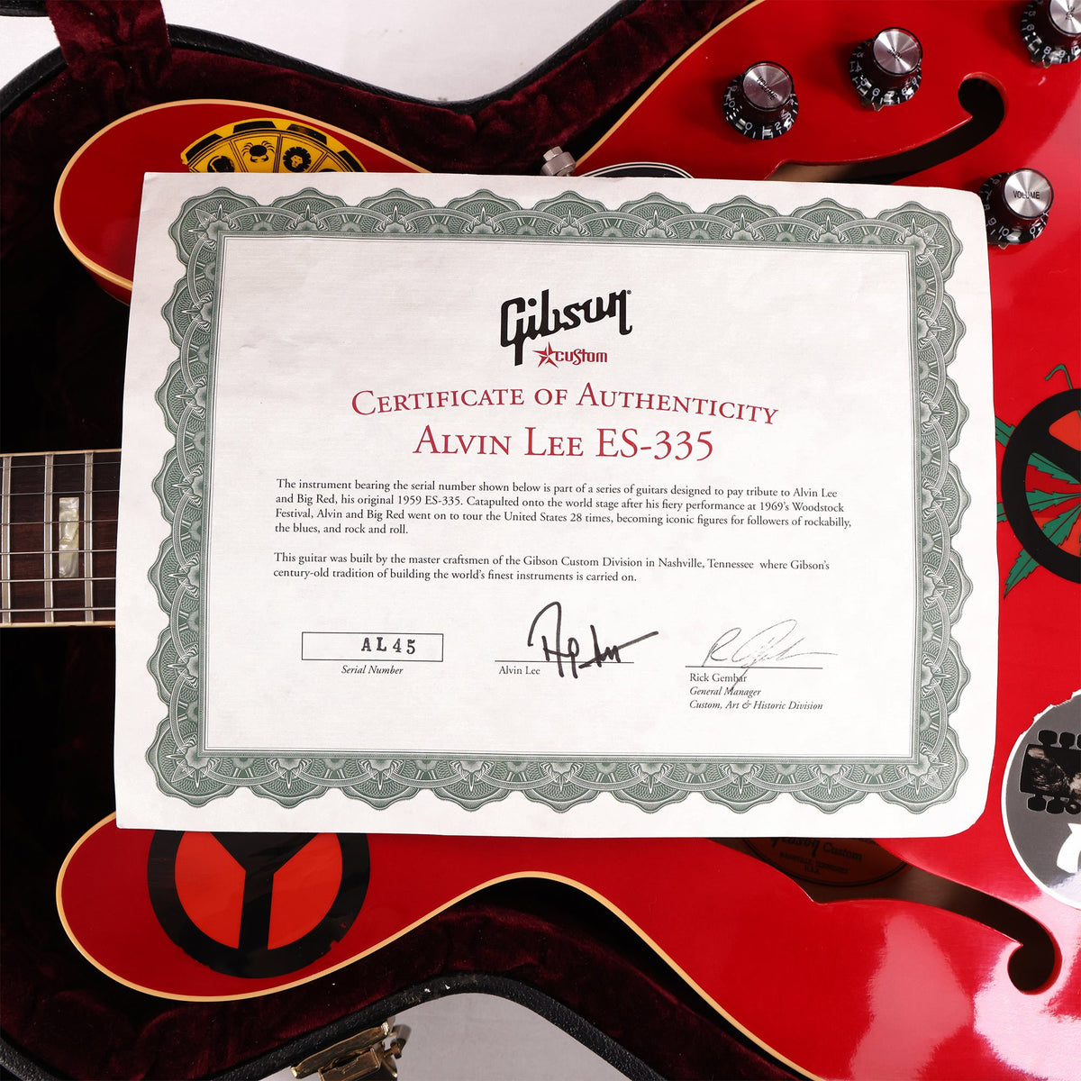 Gibson Custom Shop Alvin Lee ES-335 'Big Red' Cherry 2005 — 10