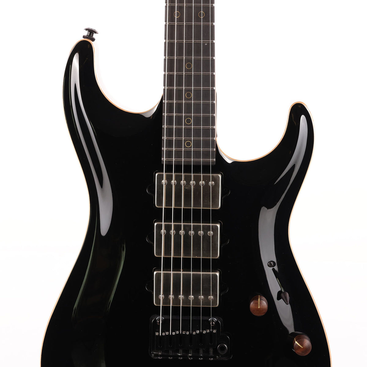 Suhr Standard Carve Top Roasted Maple Neck Gloss Black 2018 — 6