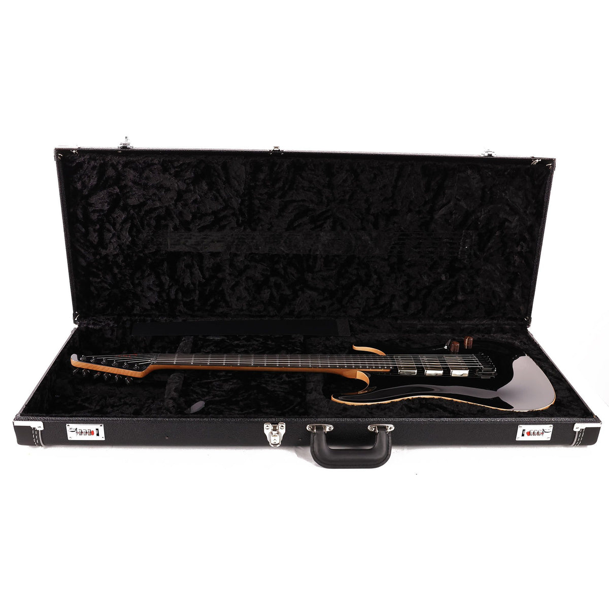 Suhr Standard Carve Top Roasted Maple Neck Gloss Black 2018 — 8