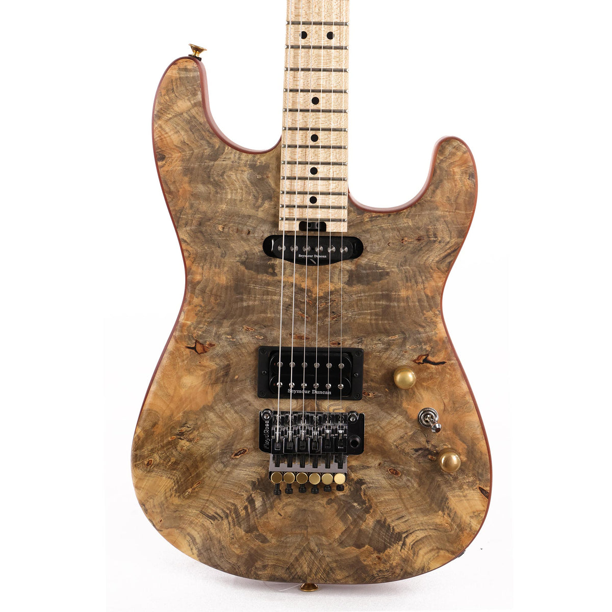 Charvel Custom Shop San Dimas Buckeye Burl Top Oil Finish 2020 — 1