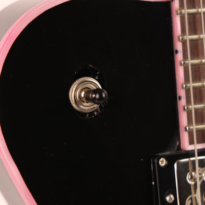 Knaggs Influence Series Steve Stevens Signature Black Gloss with Pink Binding