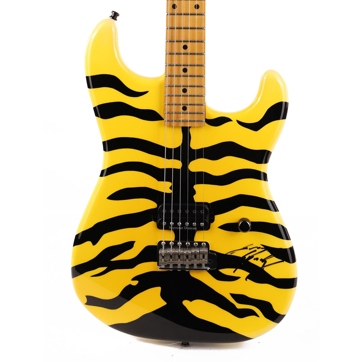 ESP George Lynch Signature Guitar Tiger Stripe Autographed — 1