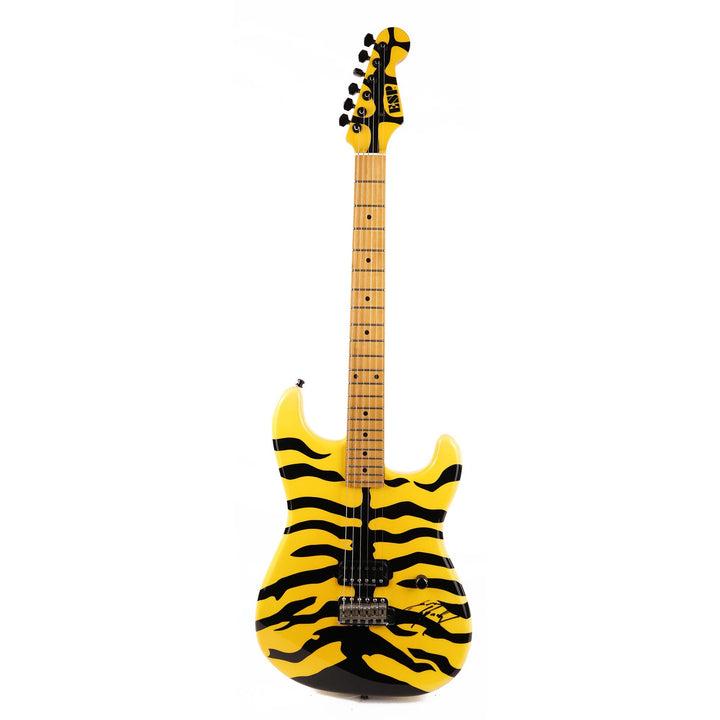 ESP George Lynch Signature Guitar Tiger Stripe Autographed