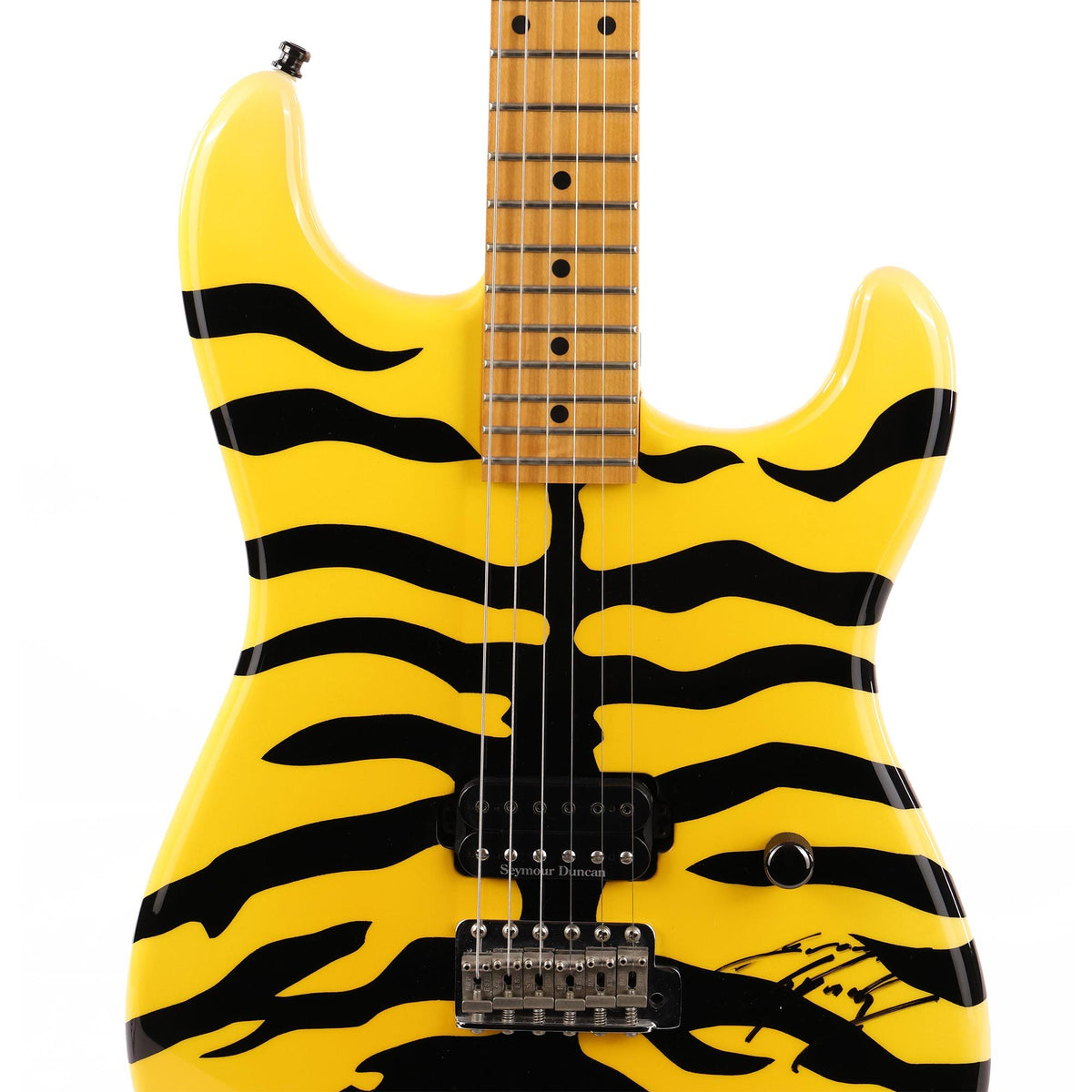 ESP George Lynch Signature Guitar Tiger Stripe Autographed — 6