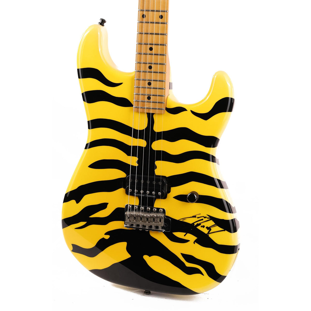 ESP George Lynch Signature Guitar Tiger Stripe Autographed — 7