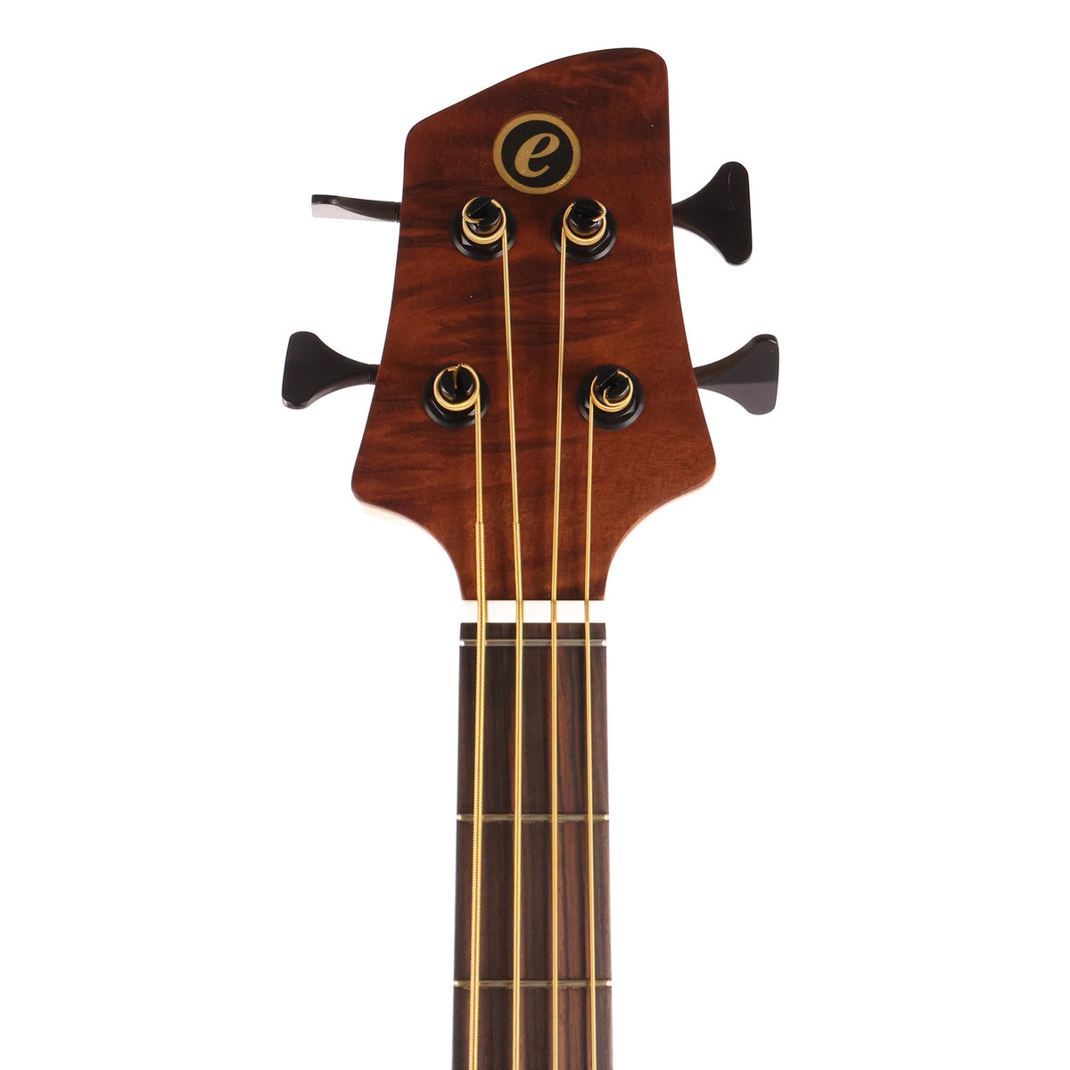 Elrick eVolution Gold Series 4-String Bass Flame Redwood Top Natural Used — 4