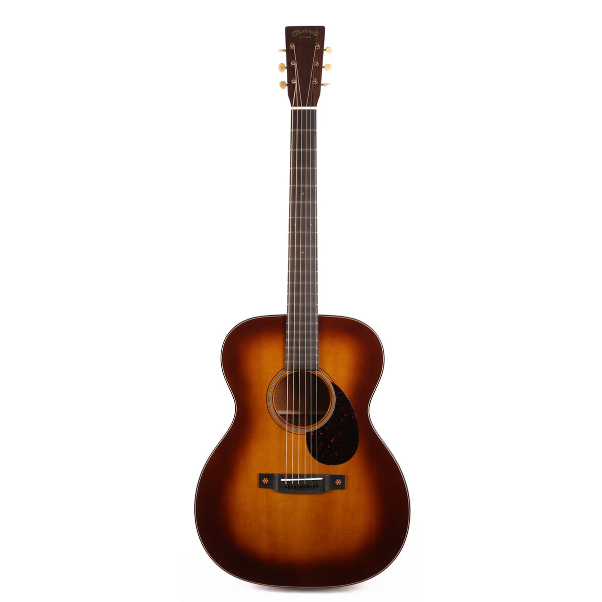Martin Custom Shop OM Sitka Spruce and Flamed Mahogany Ambertone 1933 Finish 2021 — 2