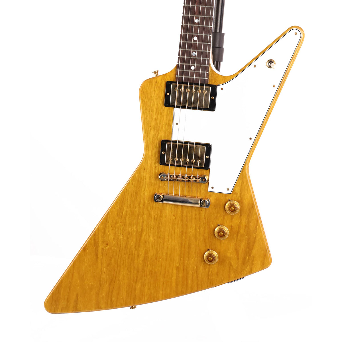 Gibson Custom Shop 1958 Korina Explorer White Pickguard Natural — 7