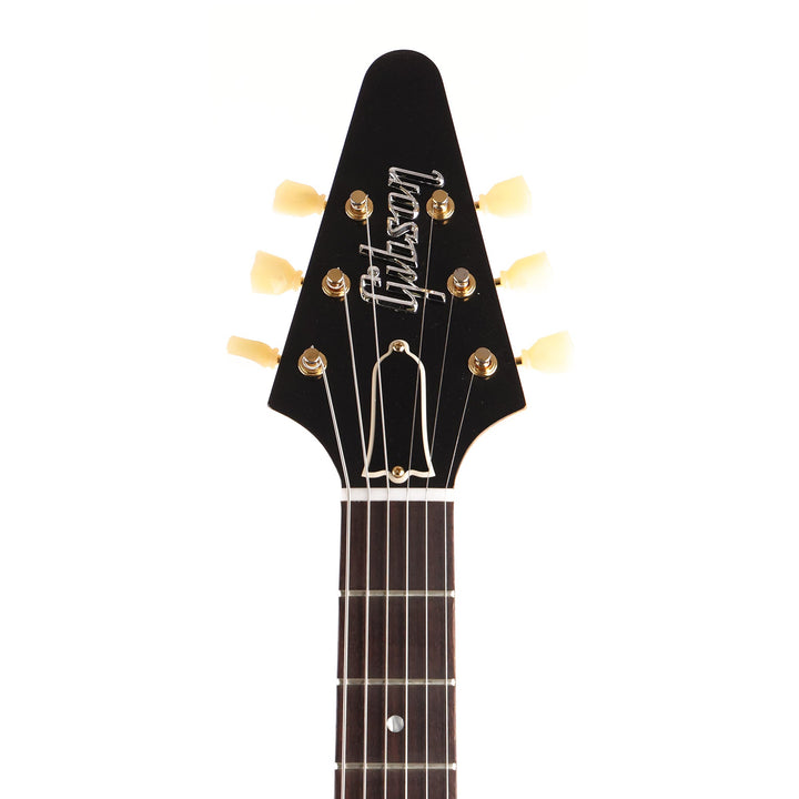 Gibson Custom Shop 1958 Korina Flying V Reissue Black Pickguard Natural