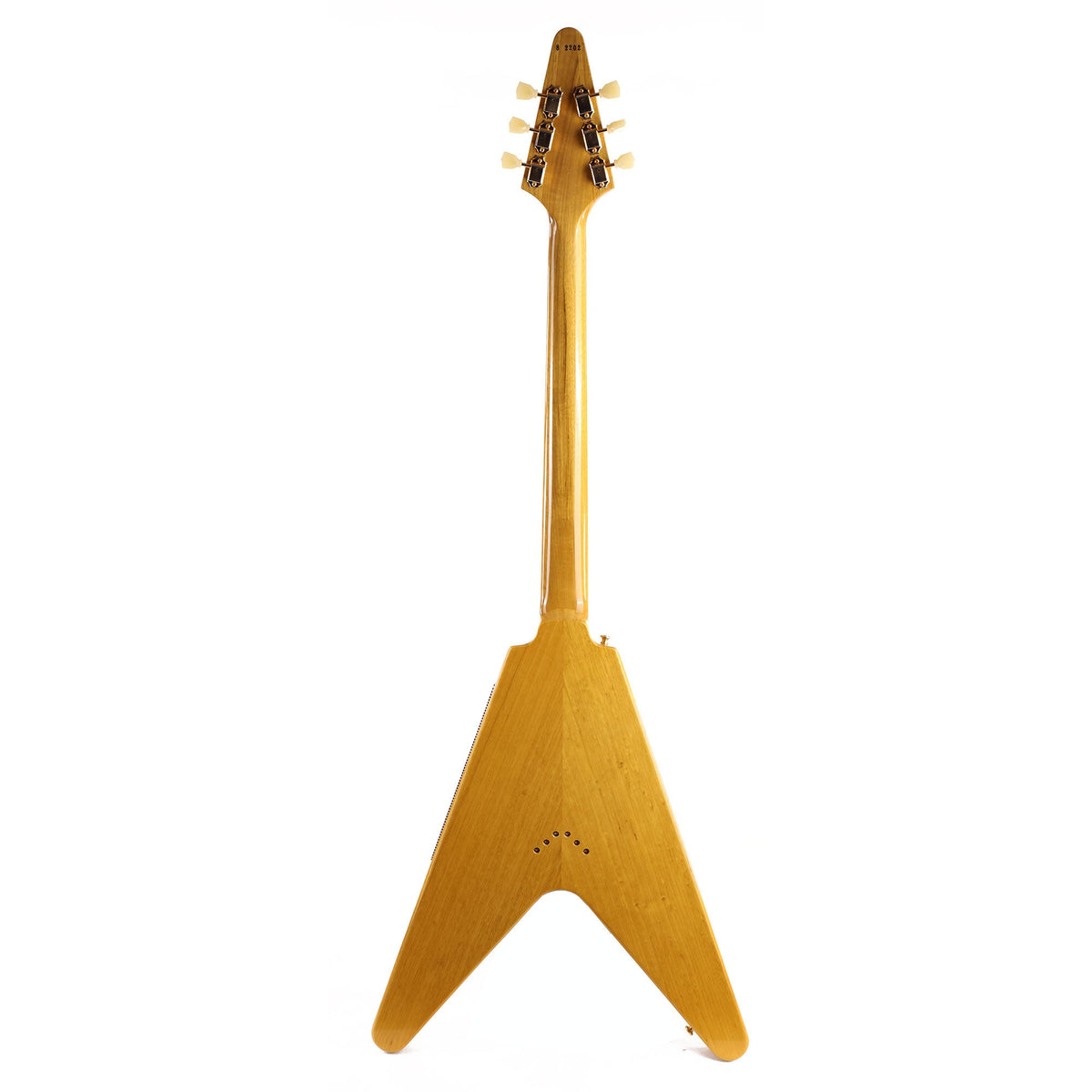 Gibson Custom Shop 1958 Korina Flying V Reissue White Pickguard Natural — 3