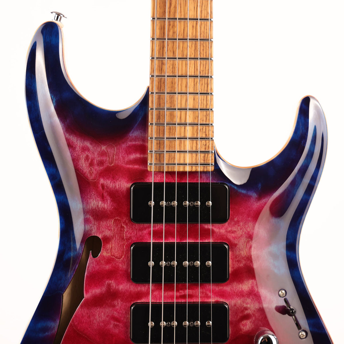 Suhr Standard Archtop Transparent Magenta Blue 2015 — 6