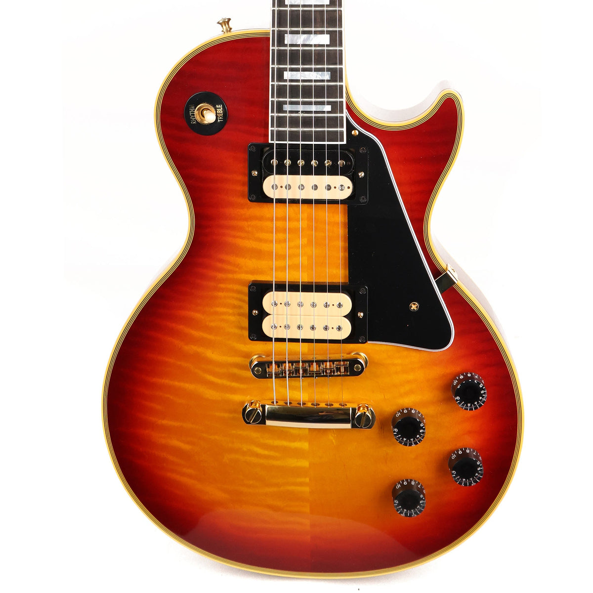 Gibson Custom Shop Les Paul Custom Made 2 Measure Figured Top Cherry Sunburst — 1