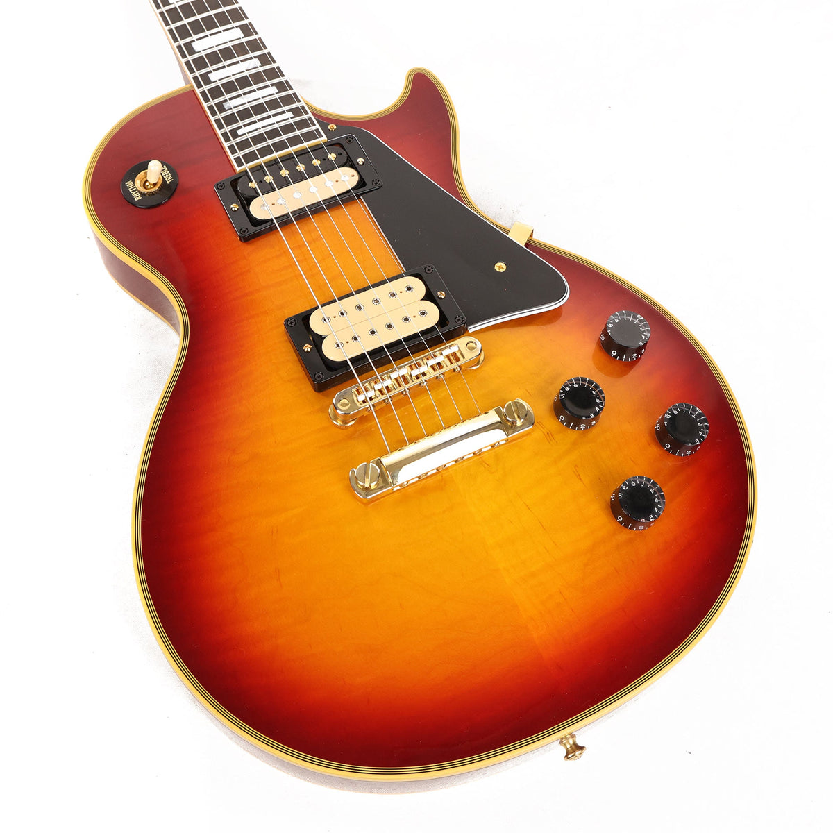 Gibson Custom Shop Les Paul Custom Made 2 Measure Figured Top Cherry Sunburst — 8