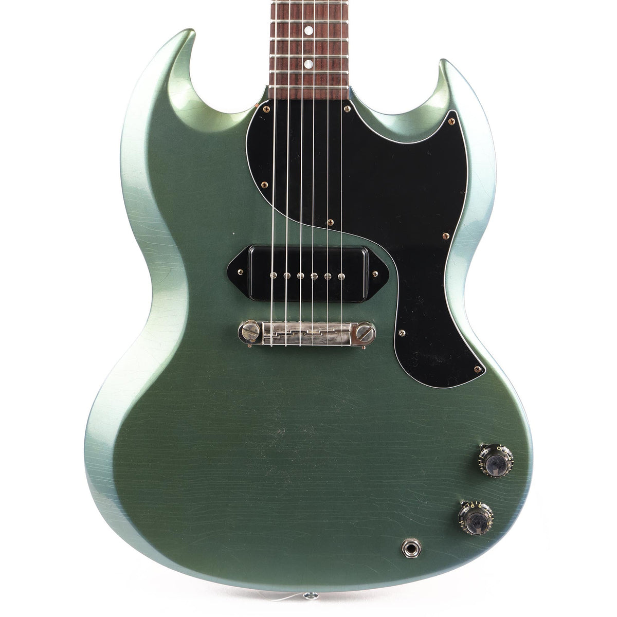 Gibson Custom Shop 1963 SG Junior Antique Pelham Blue Aged Made 2 Measure — 1