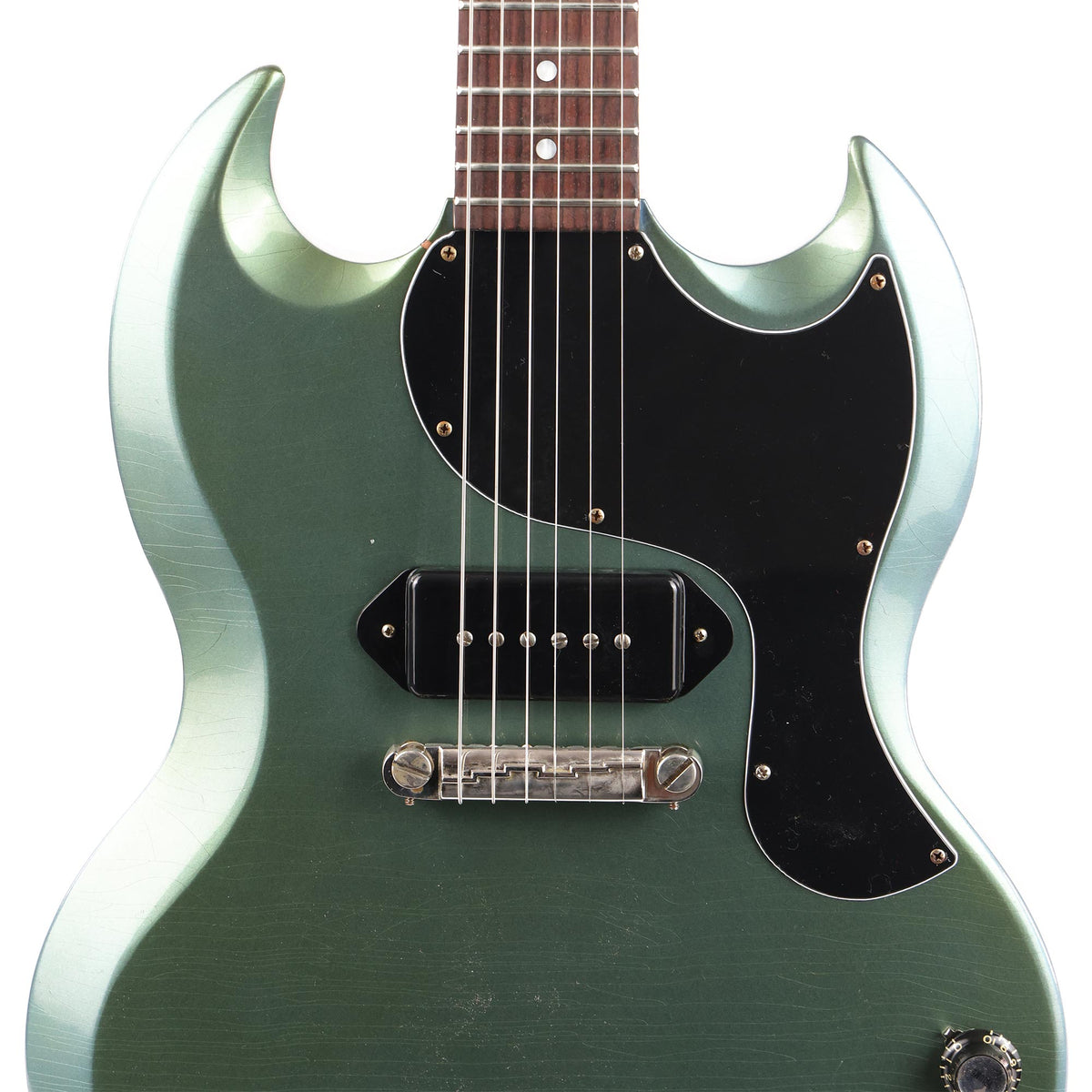 Gibson Custom Shop 1963 SG Junior Antique Pelham Blue Aged Made 2 Measure — 6