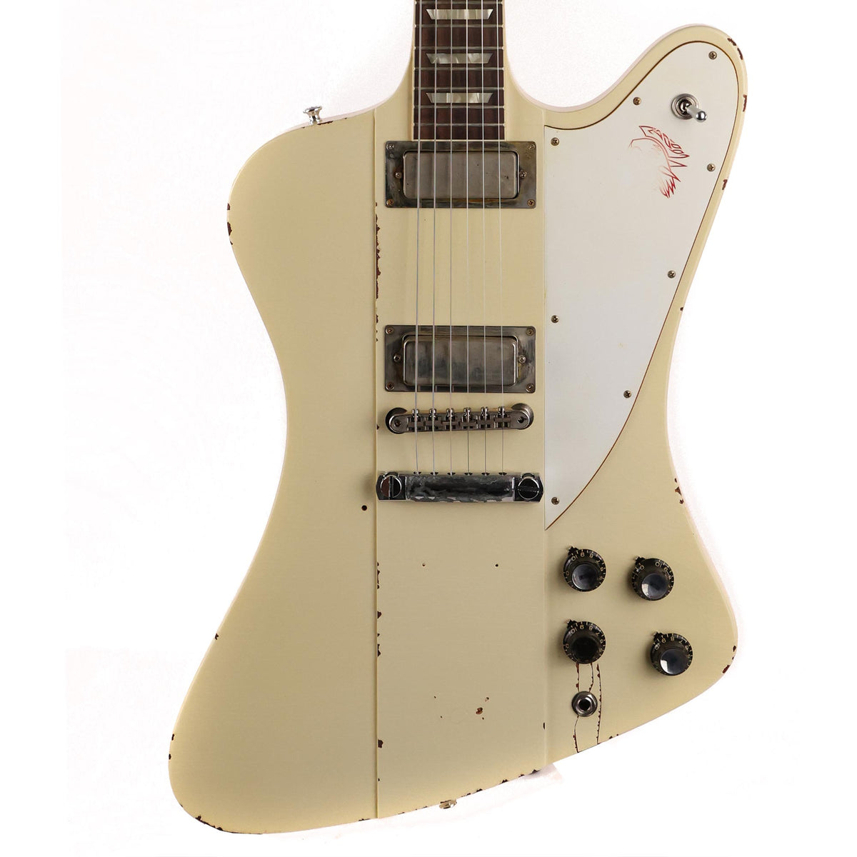 Gibson Custom Shop Johnny Winter 1964 Firebird V Murphy Lab Aged Polaris White — 1
