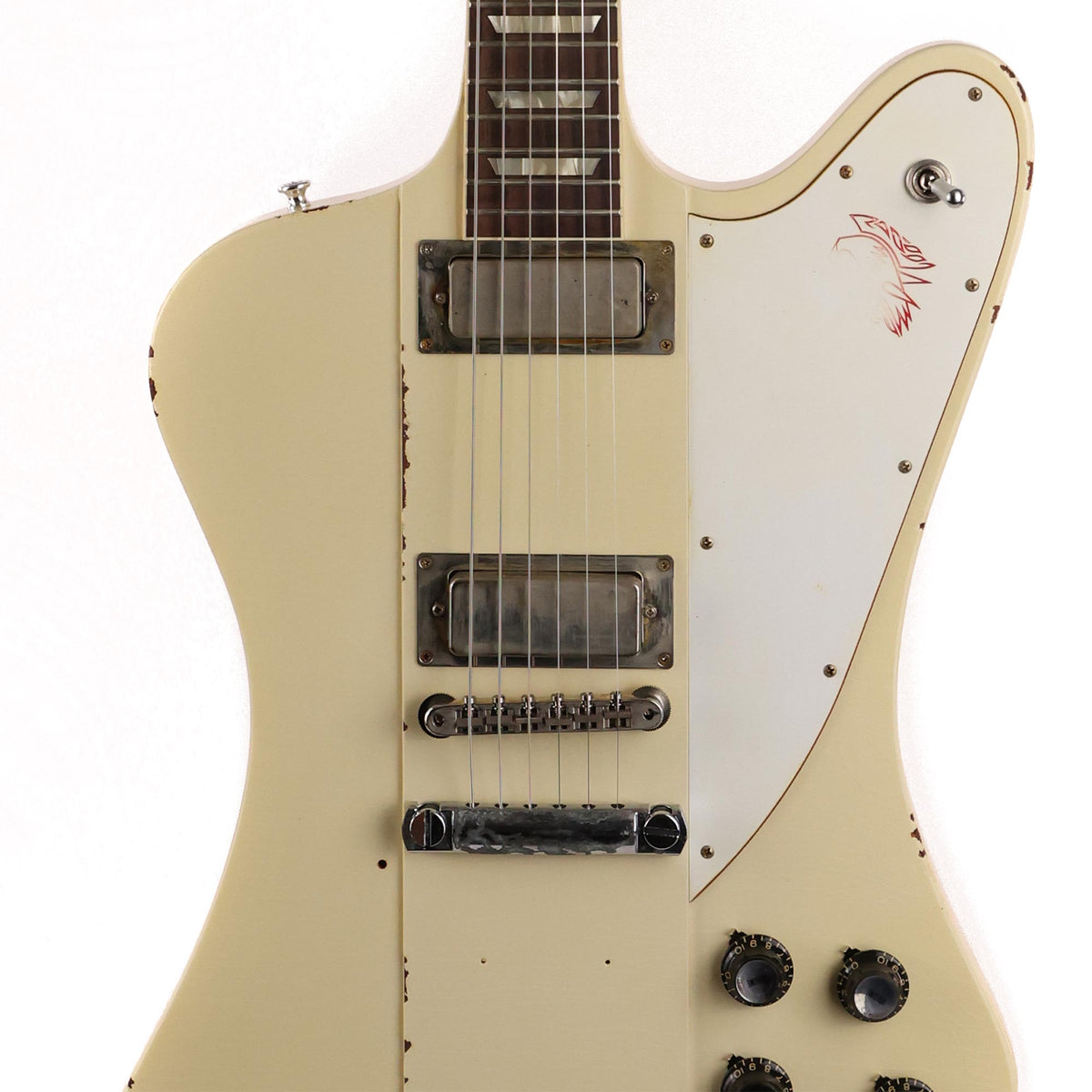 Gibson Custom Shop Johnny Winter 1964 Firebird V Murphy Lab Aged Polaris White — 6