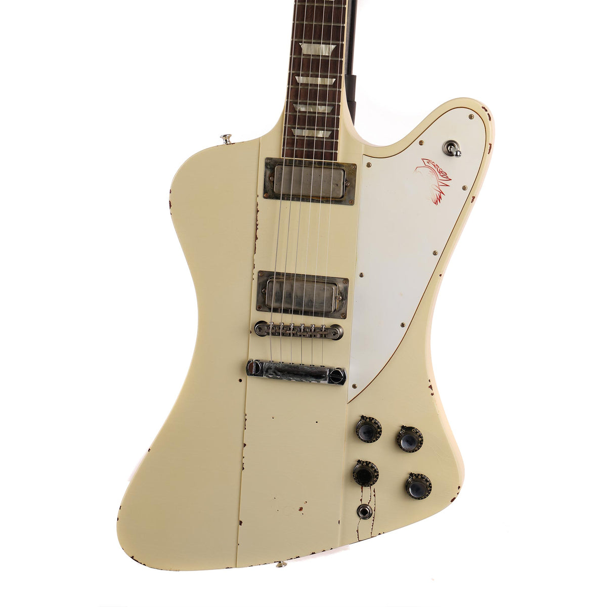 Gibson Custom Shop Johnny Winter 1964 Firebird V Murphy Lab Aged Polaris White — 7