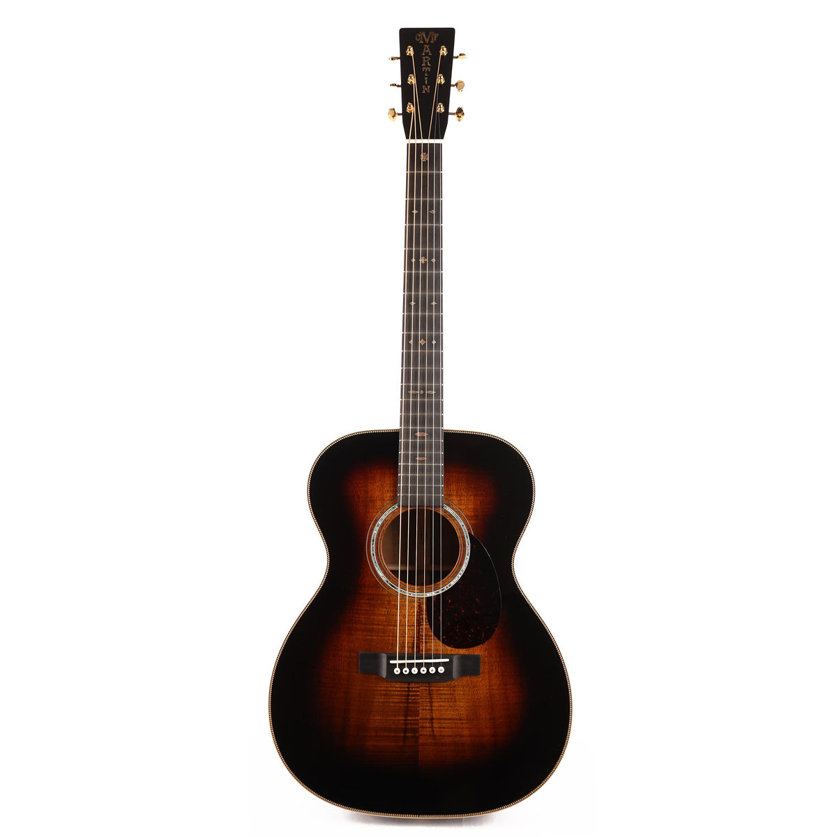 Martin Custom Shop OM Highly Flamed Koa 1935 Sunburst — 2